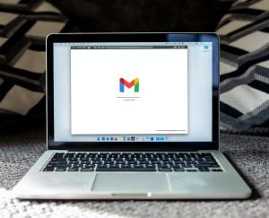 Gmail opened on a laptop.