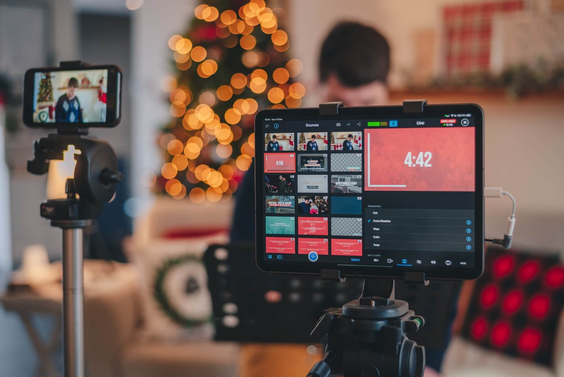 Recording with high-quality equipment