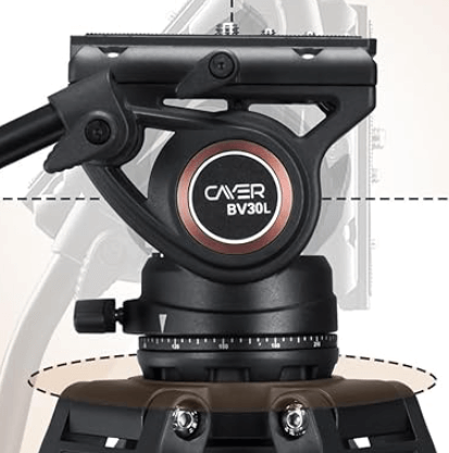 Fluid Head Tripod- photo of head