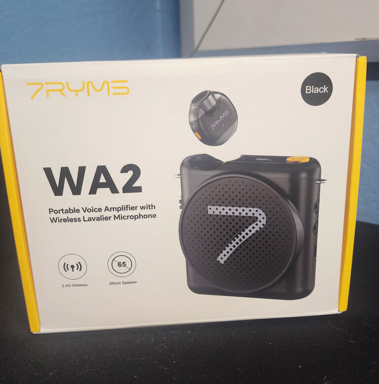 Portable Voice Amplifier with Wireless Lavalier Microphone